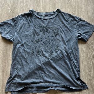 American Eagle Oversized  Graphic Shirt Gray Size XL